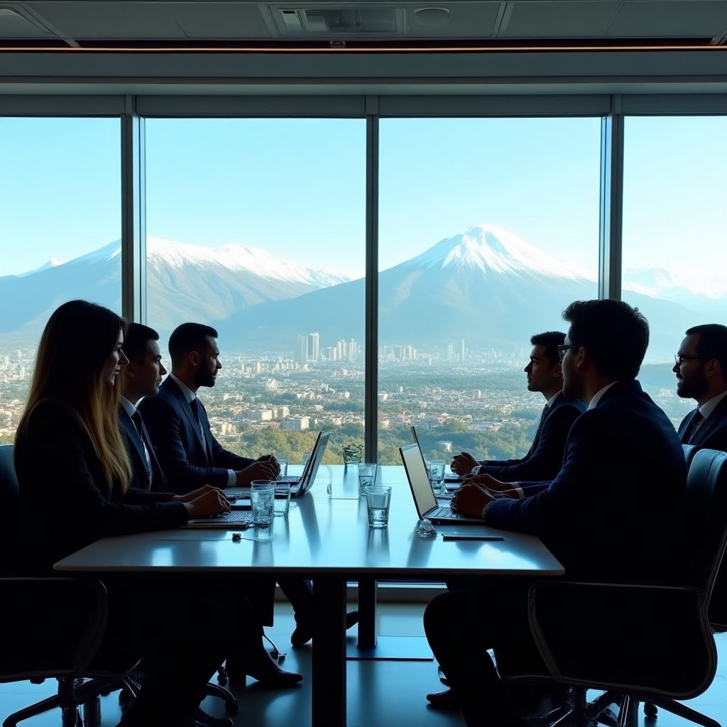 Equipo de FinanChile en oficina central