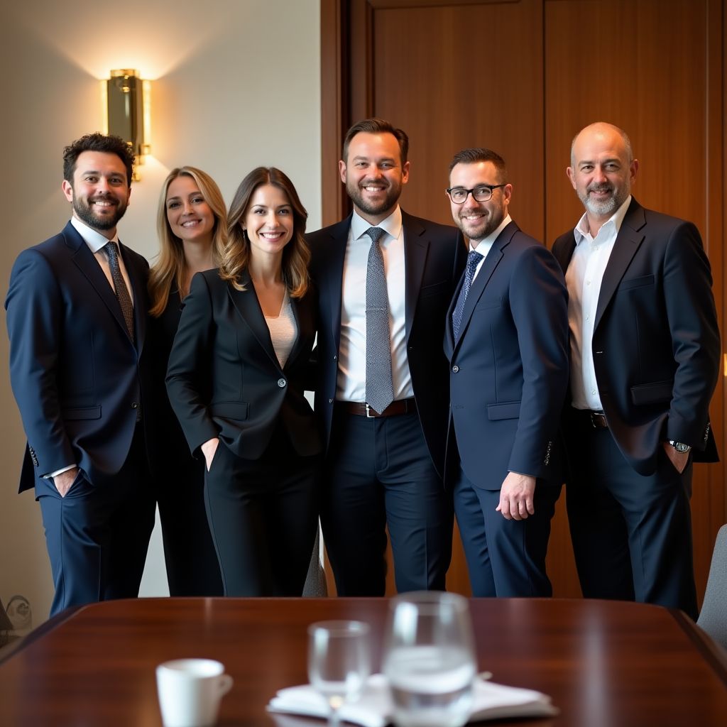 Equipo fundador en reunión